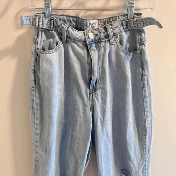 Princess Polly Jalena Adjustable Straight Jeans Size 4 US - Picture 3 of 10
